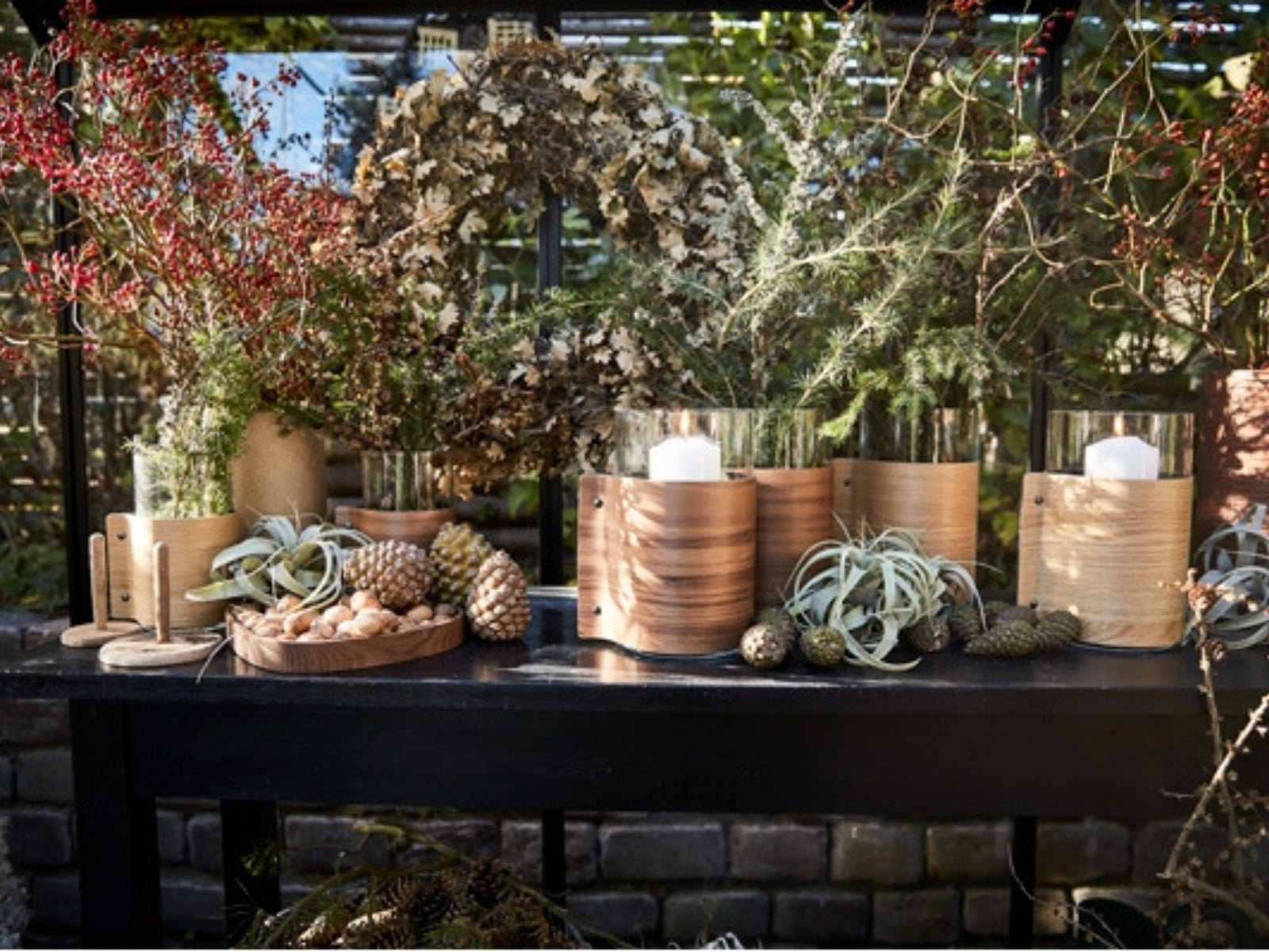 LIND DNA BLOCK Vase M wood oak 20 x 11,5 cm