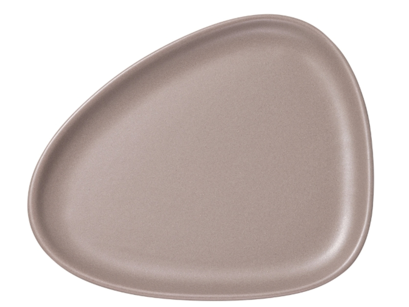 LIND DNA Curve Stoneware Frühstücksteller warm grey