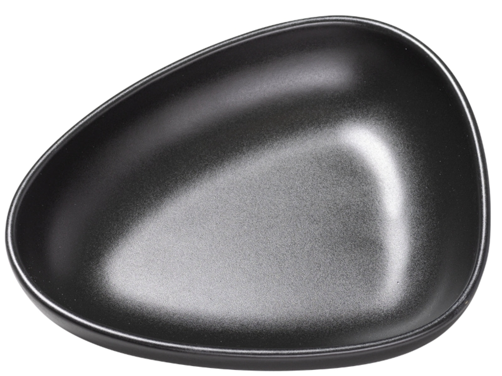 LIND DNA Curve Stoneware Suppenteller black