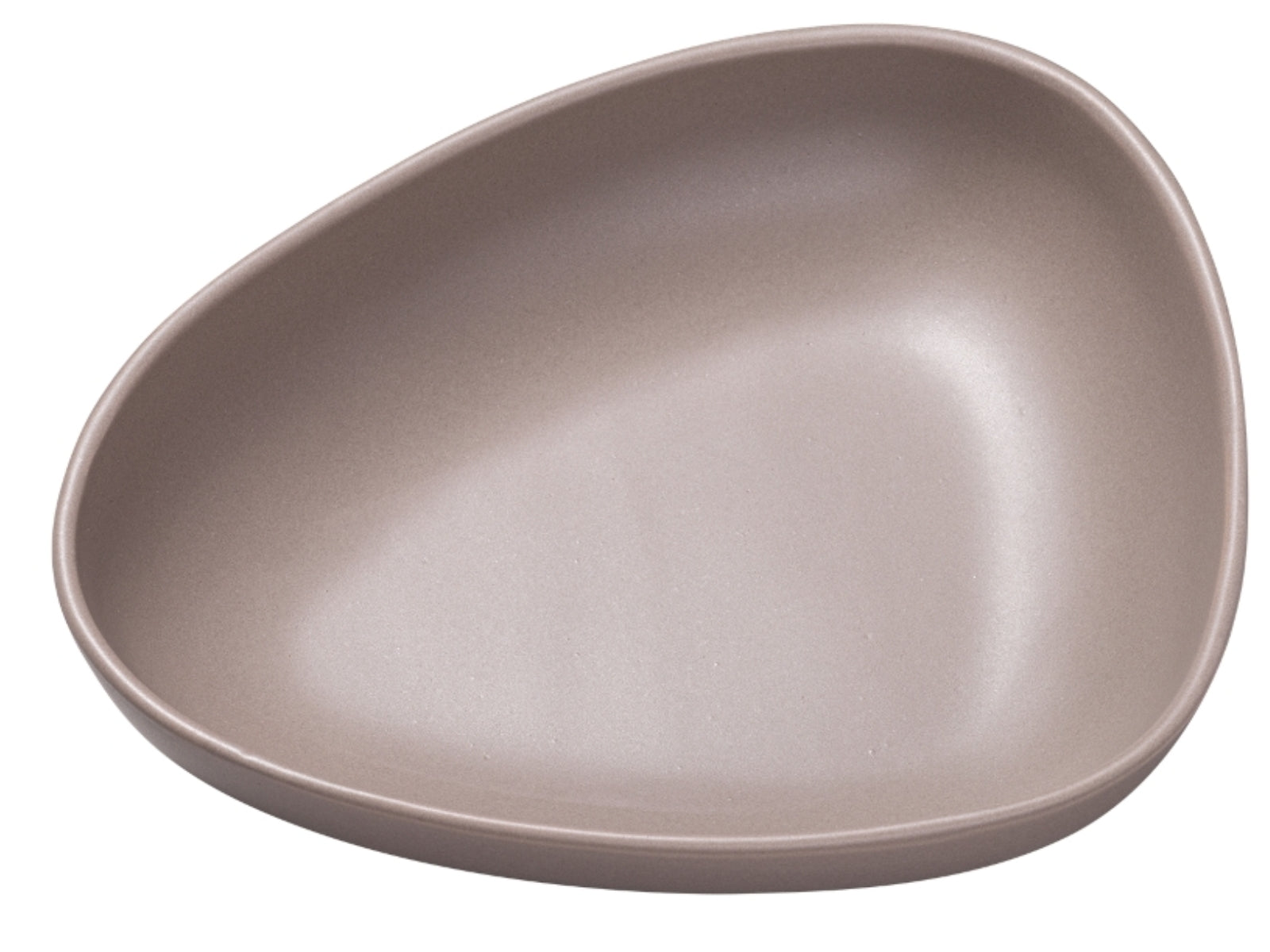 LIND DNA Curve Stoneware Suppenteller warm grey