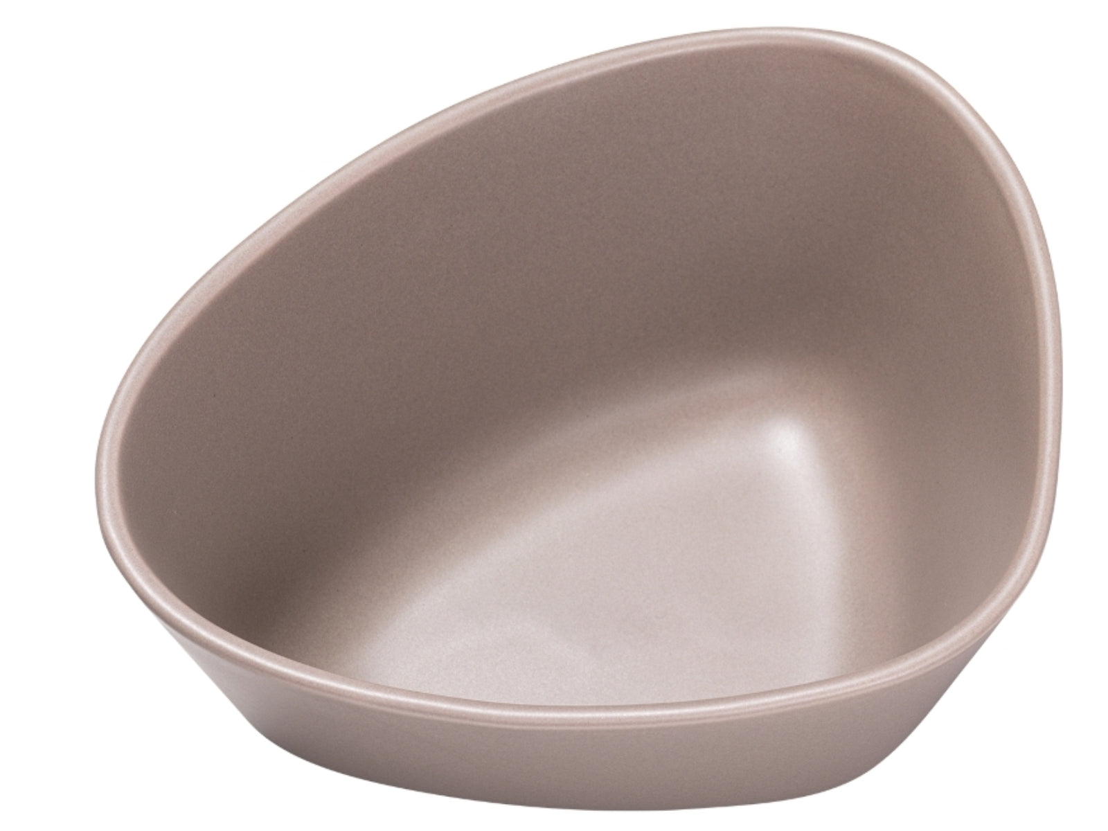 LIND DNA Curve Stoneware Bowl M warm grey