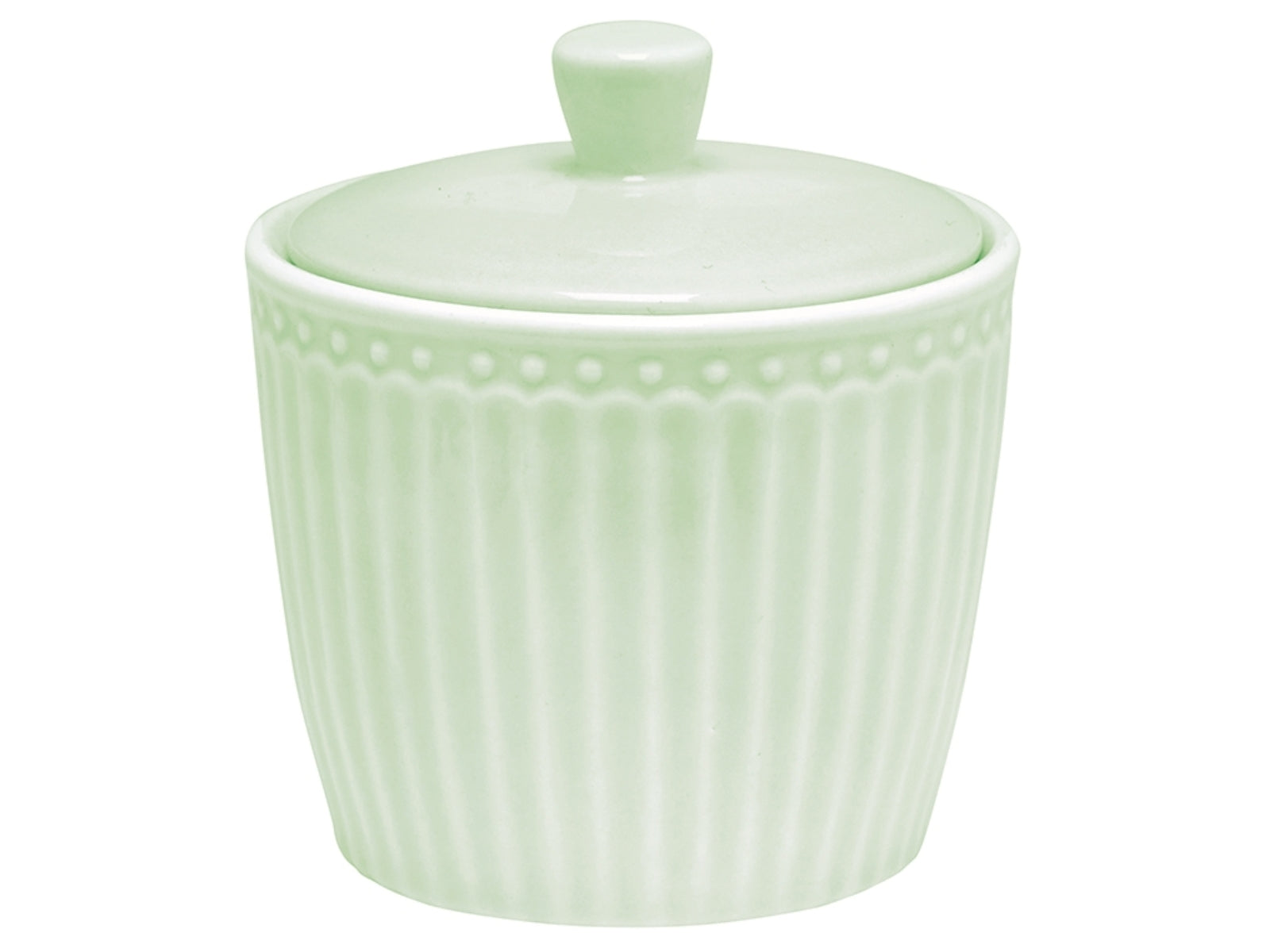 Greengate Alice Zuckerdose pale green 10 cm
