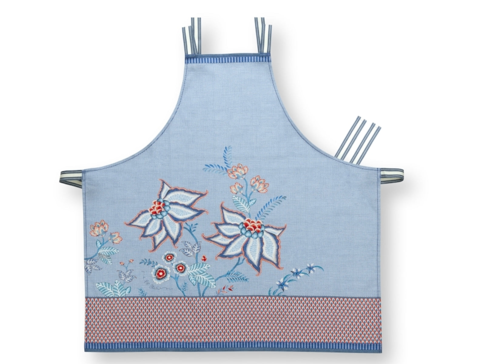 PIP STUDIO Flower Festival Schürze Blue 85 x 88 cm