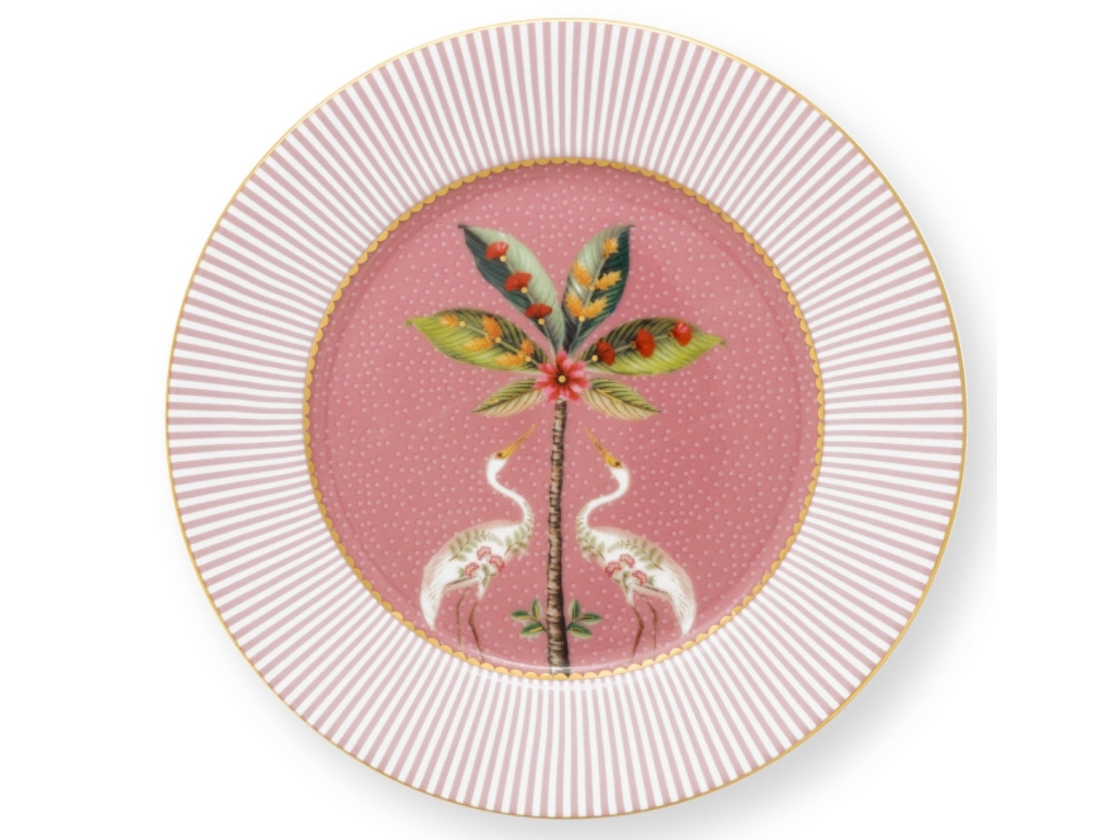 PIP STUDIO La Majorelle Brotteller pink mit Palme 17 cm