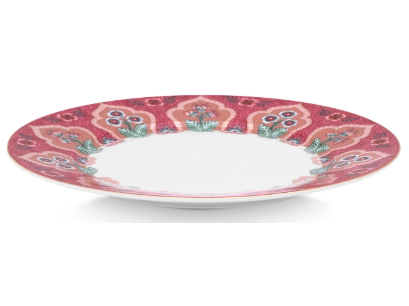 PIP STUDIO Flower Festival Frühstückst. Deco dark pink 21 cm