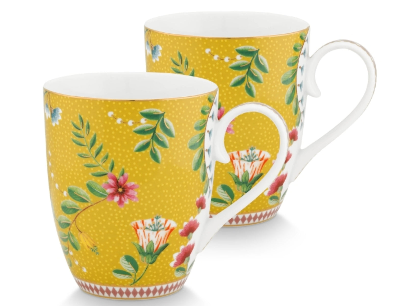 PIP STUDIO La Majorelle Henkelbecher gelb 0,35 l Set2