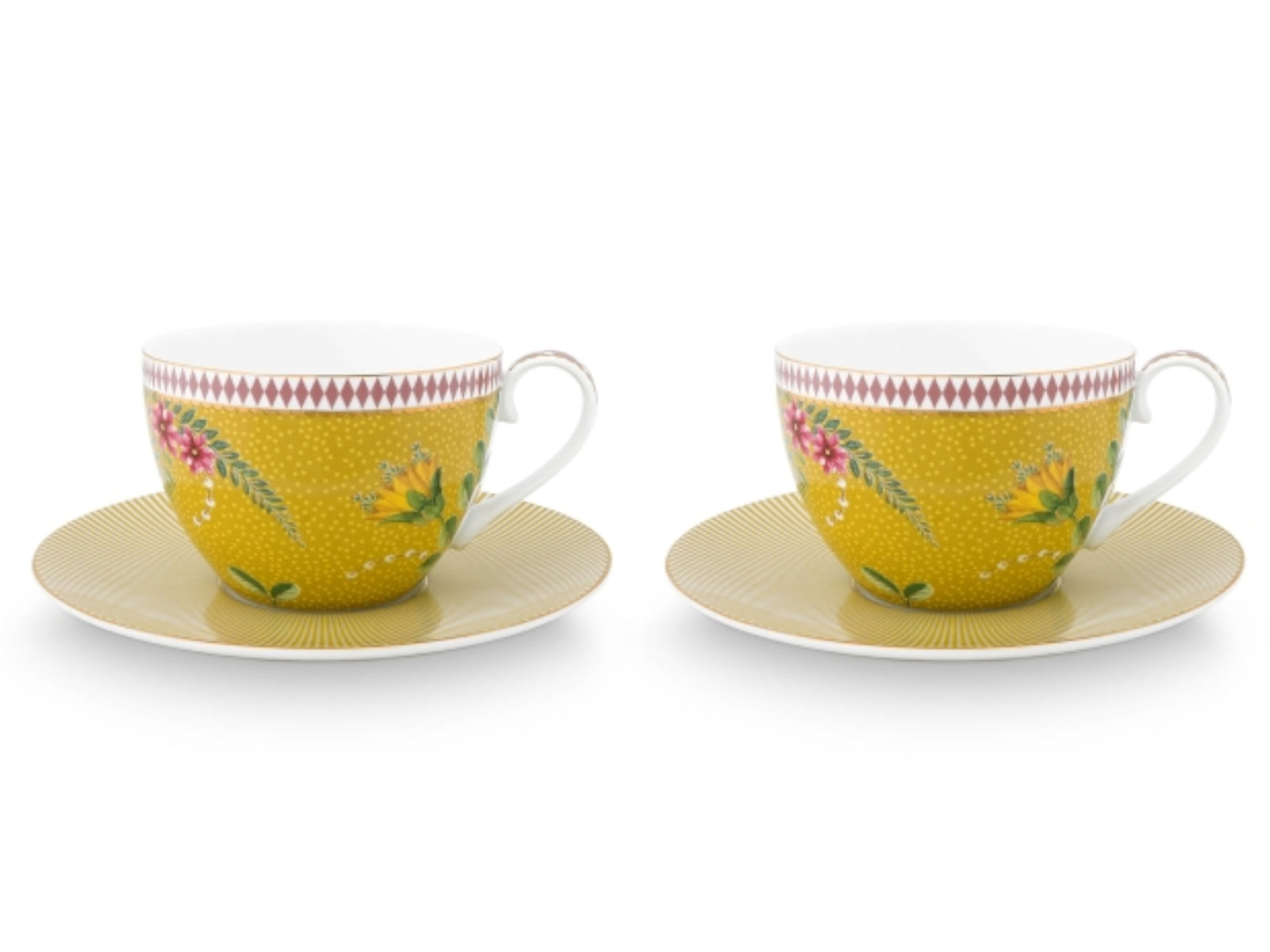 PIP STUDIO La Majorelle Tasse mit Untertasse gelb 0,28 l Set2