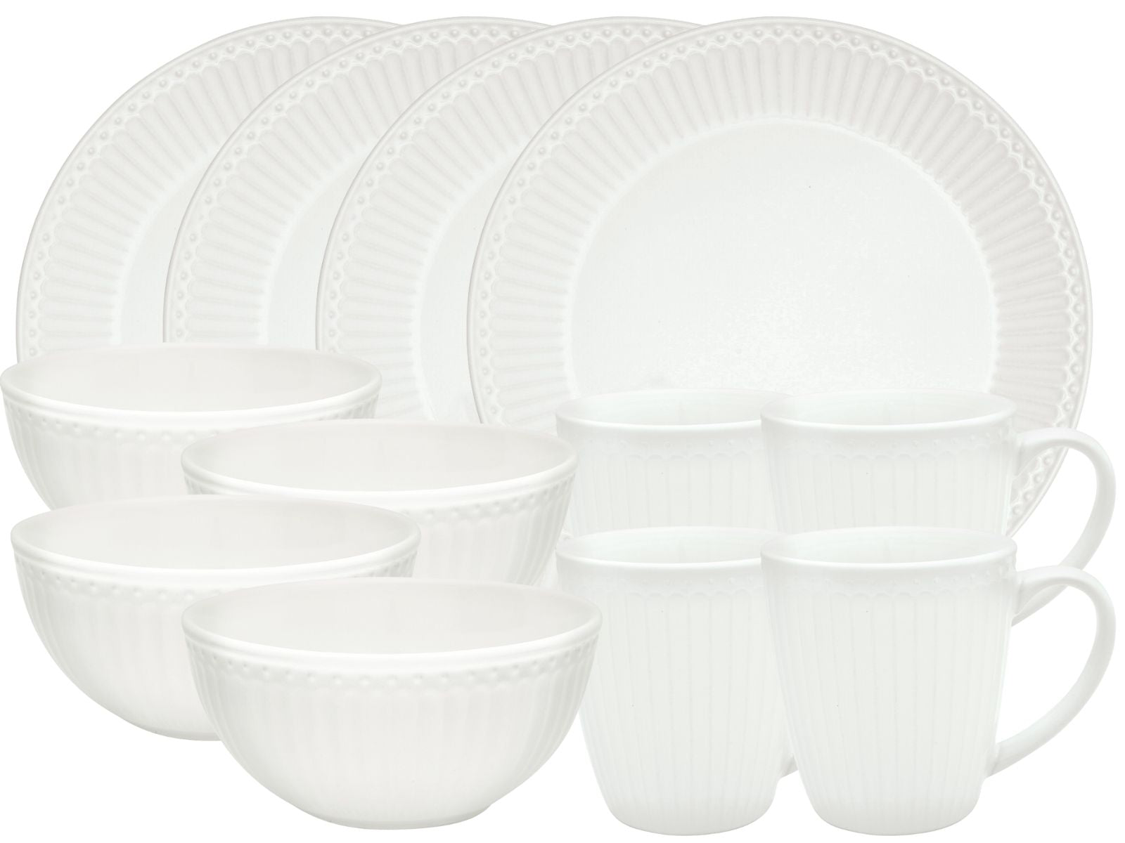 Greengate Alice Frühstücksset white 12tlg