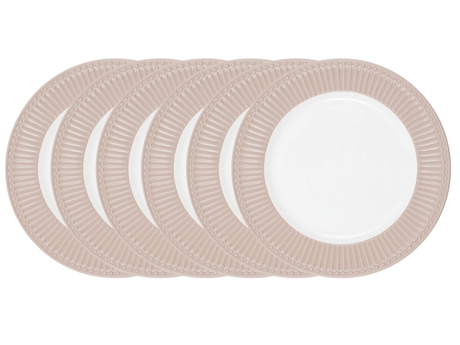 5707463408538 Greengate Alice Speiseteller creamy fudge 26,5 cm