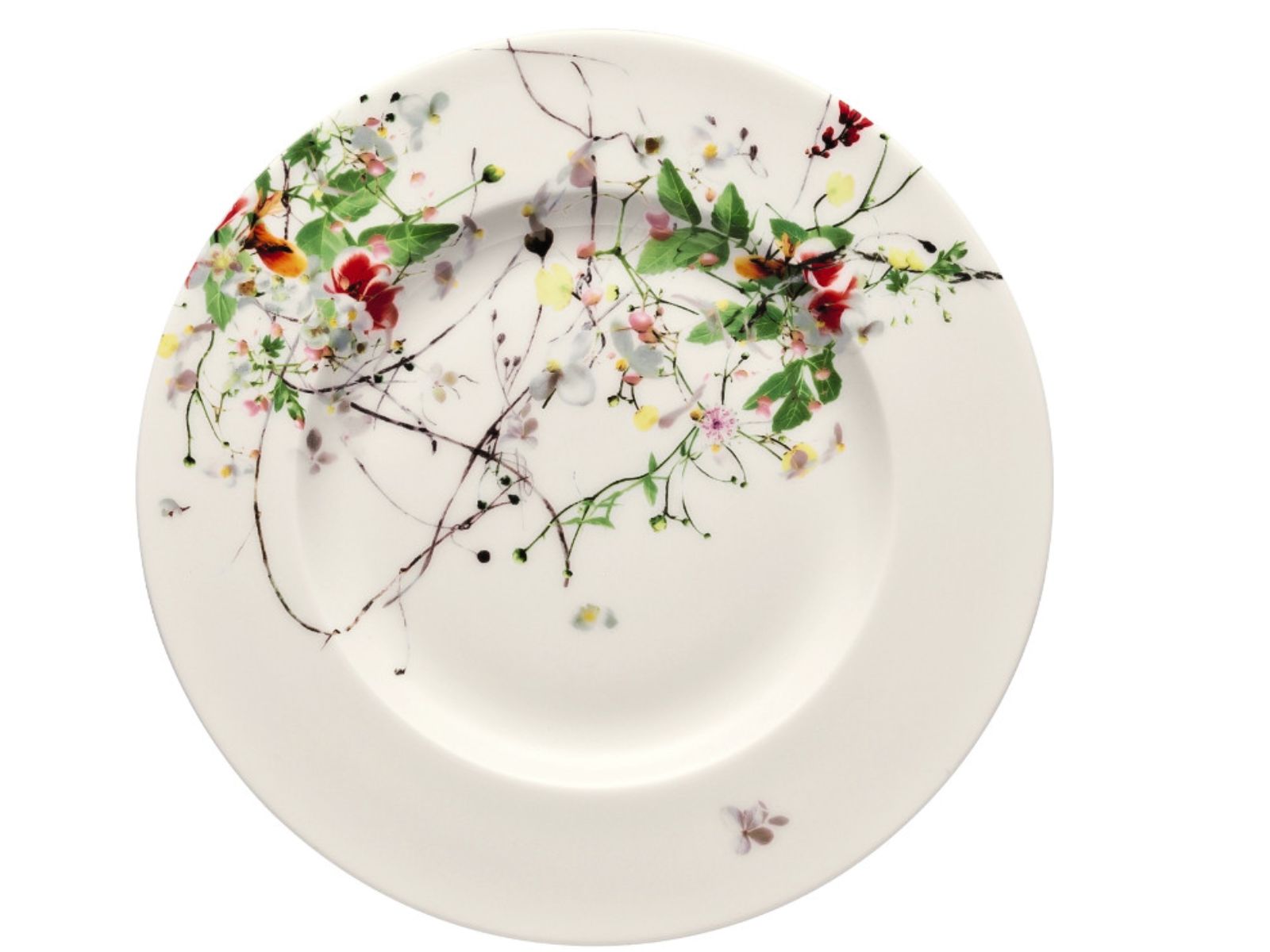 Rosenthal Brillance Fleurs Sauvages Brotteller Fahne 19 cm