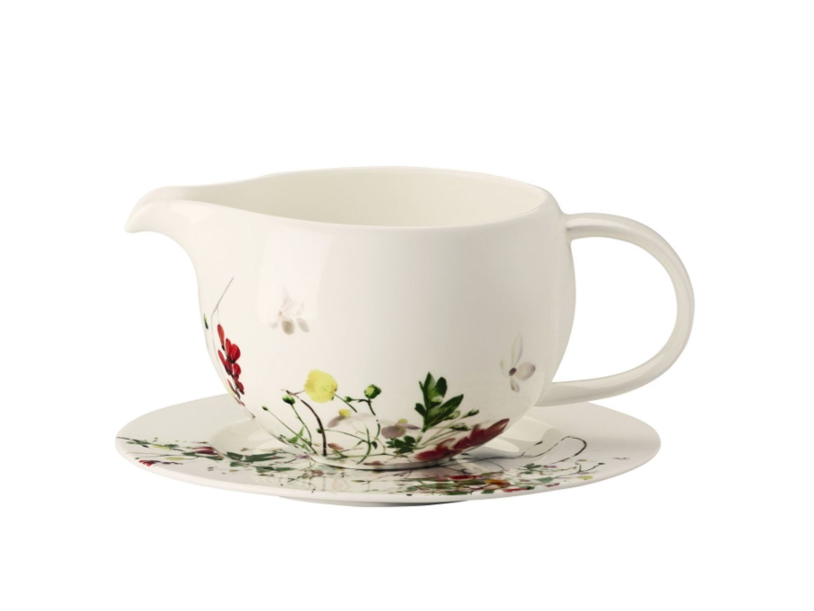 Rosenthal Brillance Fleurs Sauvages Sauciere 2tlg.