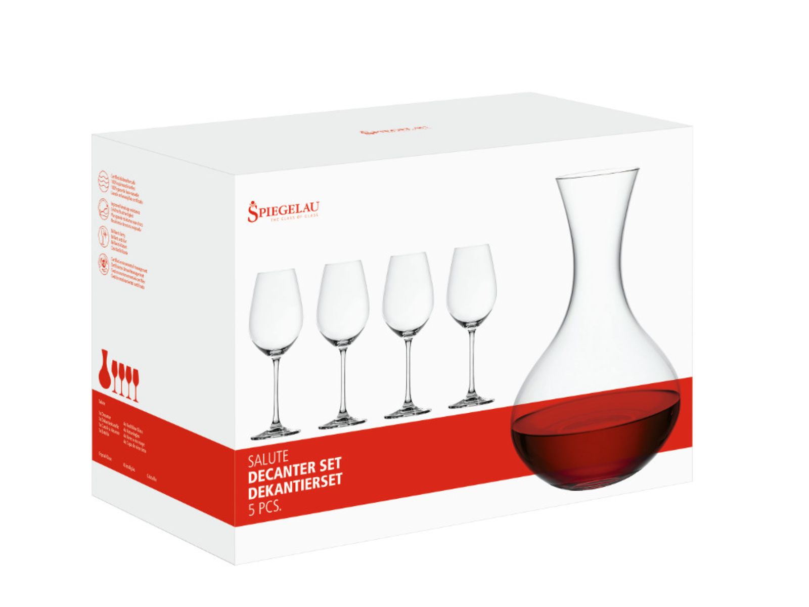 Spiegelau Salute Dekantier Set 5tlg. (4720195) NEU