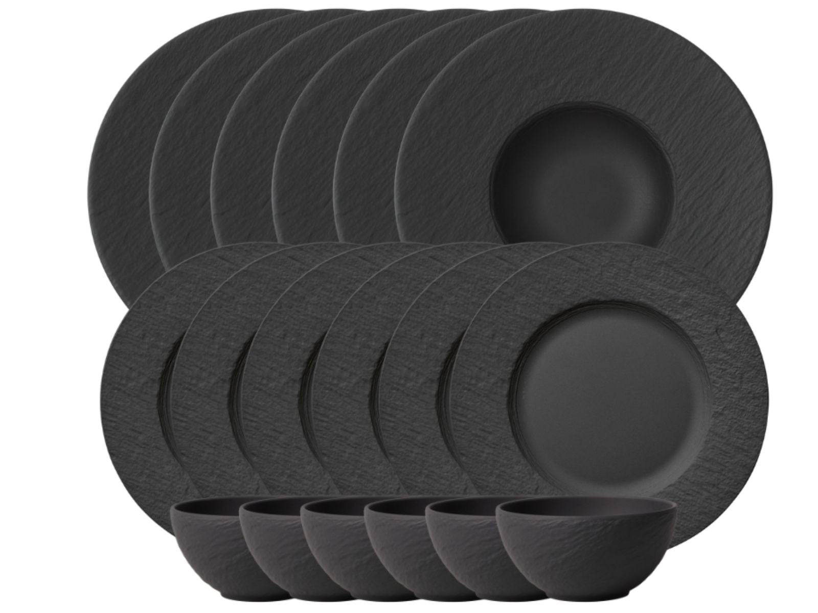 Villeroy & Boch Manufacture Rock Starterset 18tlg