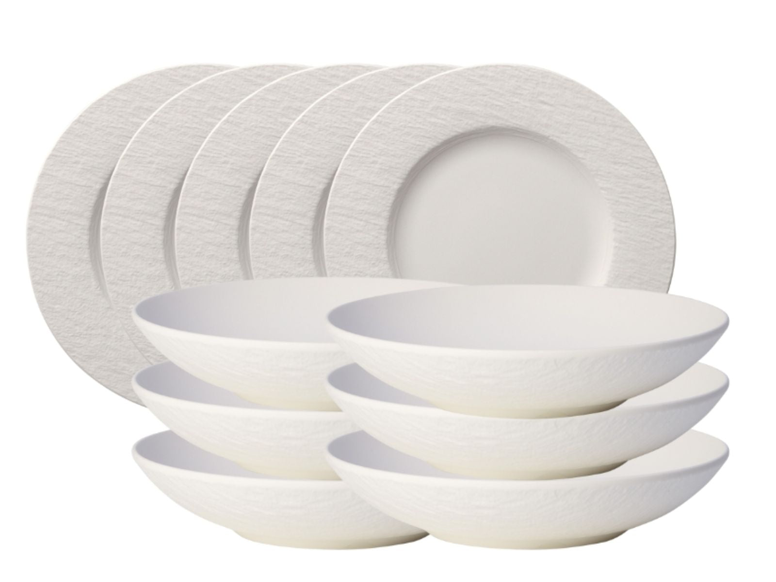 Villeroy & Boch Manufacture Rock blanc Tafelset 12tlg