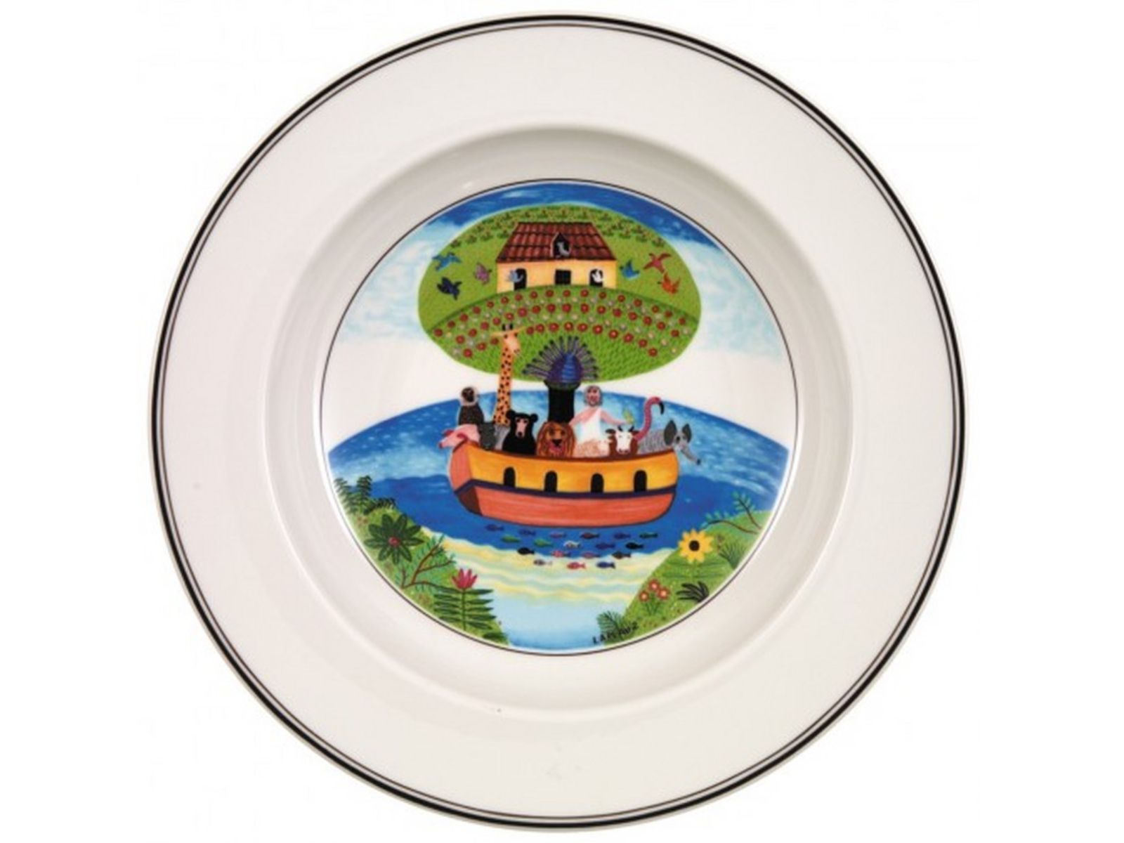 Villeroy & Boch Design Naif Suppenteller Arche Noah 21 cm