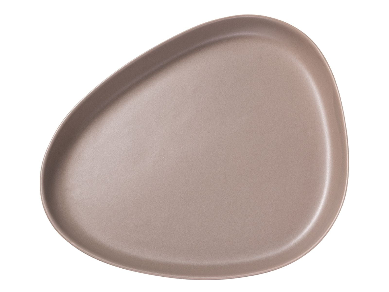 LIND DNA Curve Stoneware Platzteller warm grey
