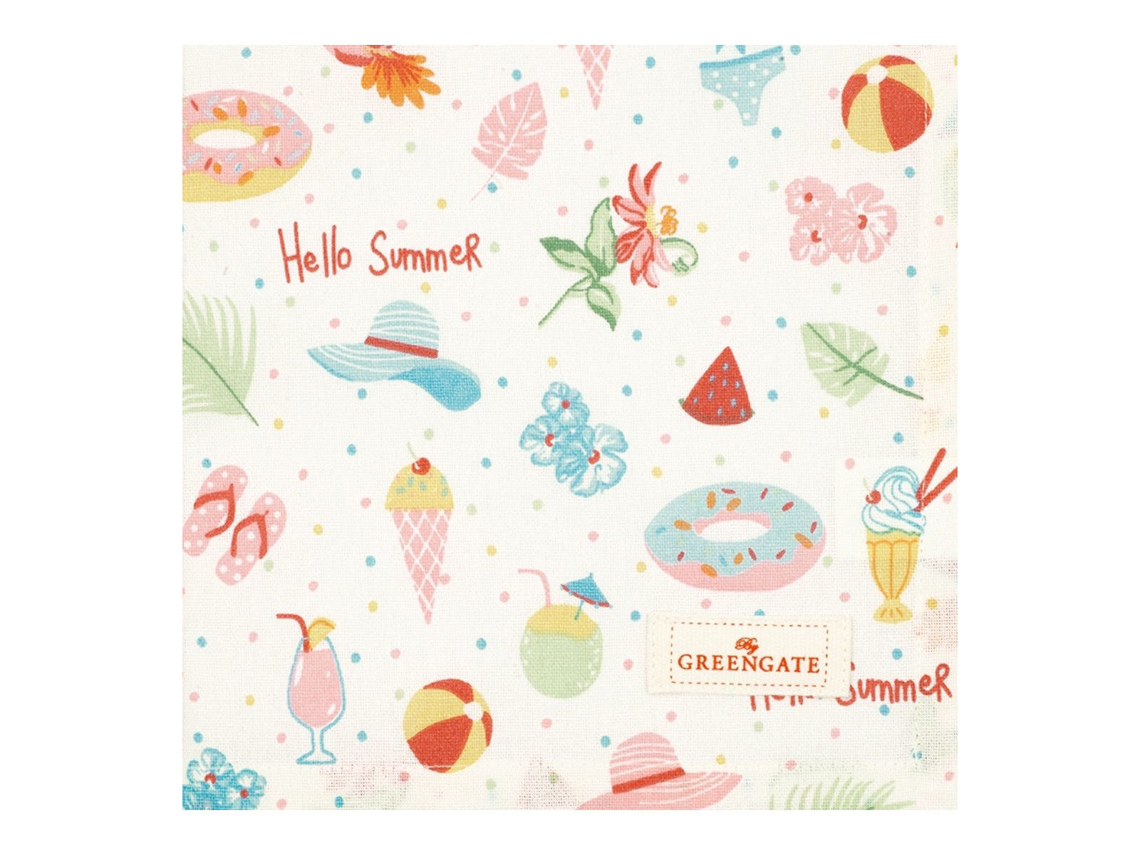 Greengate Lula Stoffserviette white 40 x 40 cm Freisteller