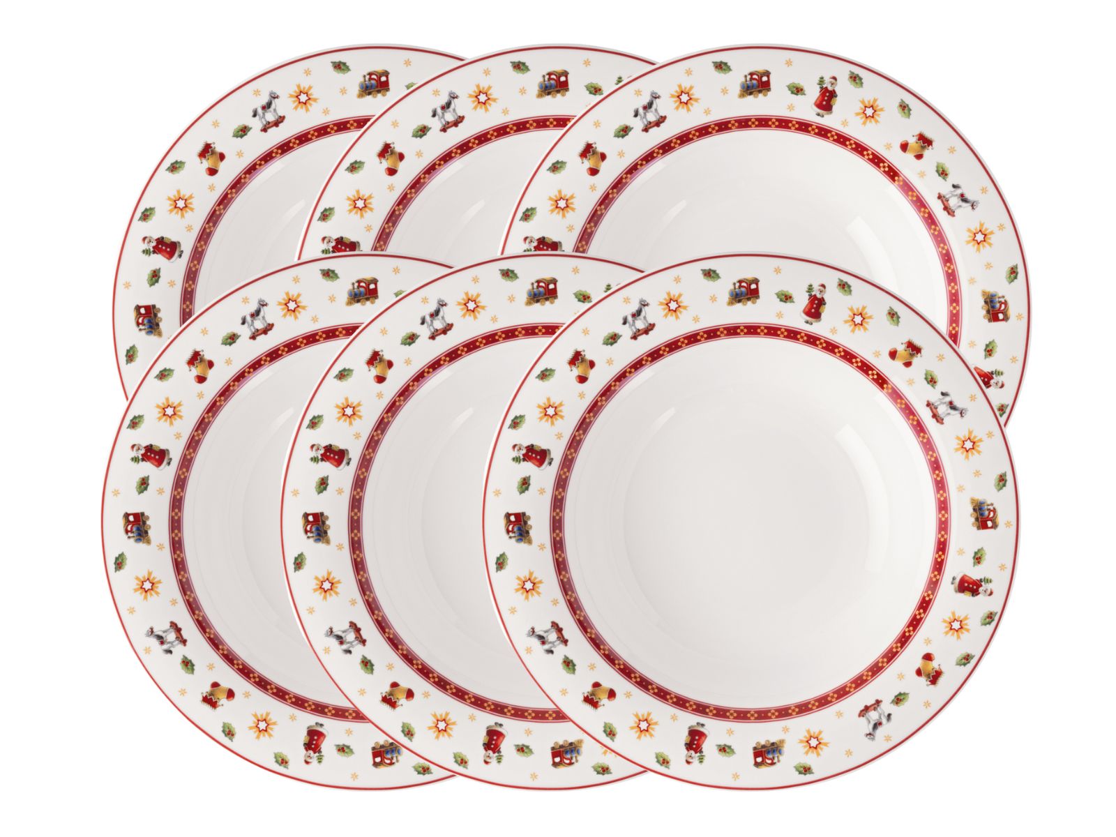 Toy's Delight Specials Suppenteller weiss 23cm Set6 Freisteller