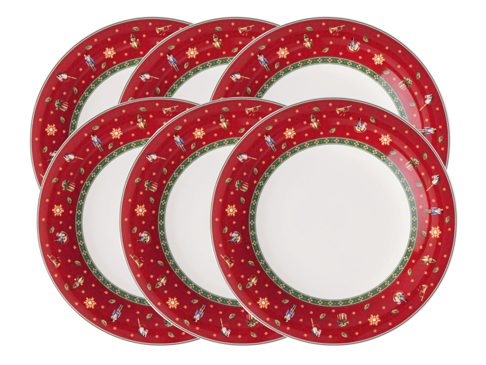 Villeroy & Boch Toy's Delight Specials Speiseteller rot 27cm Set6 Freisteller