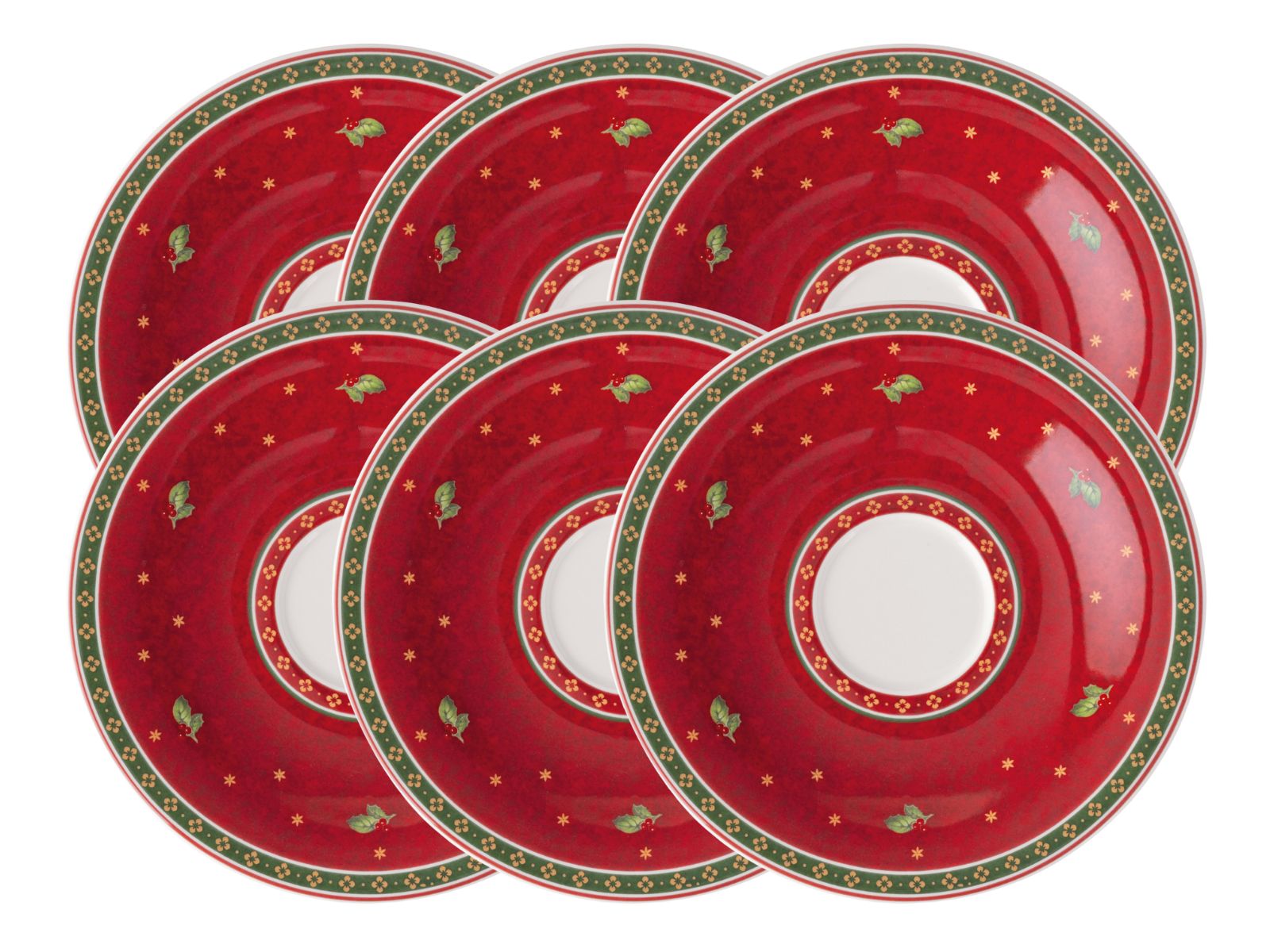 Villeroy & Boch Toy's Delight Specials Kaffee-Untertasse rot 16,7cm Set6 Freisteller