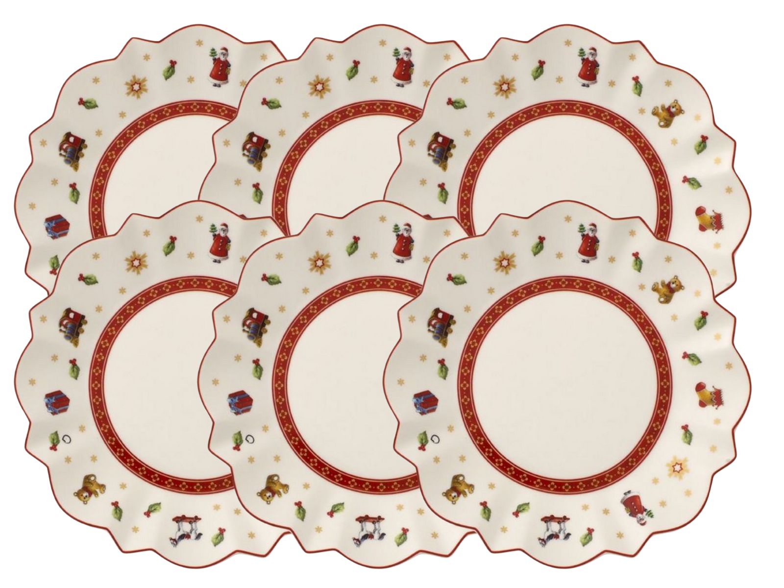 Villeroy & Boch Toy's Delight Brotteller weiss 17 cm Set6 Freisteller