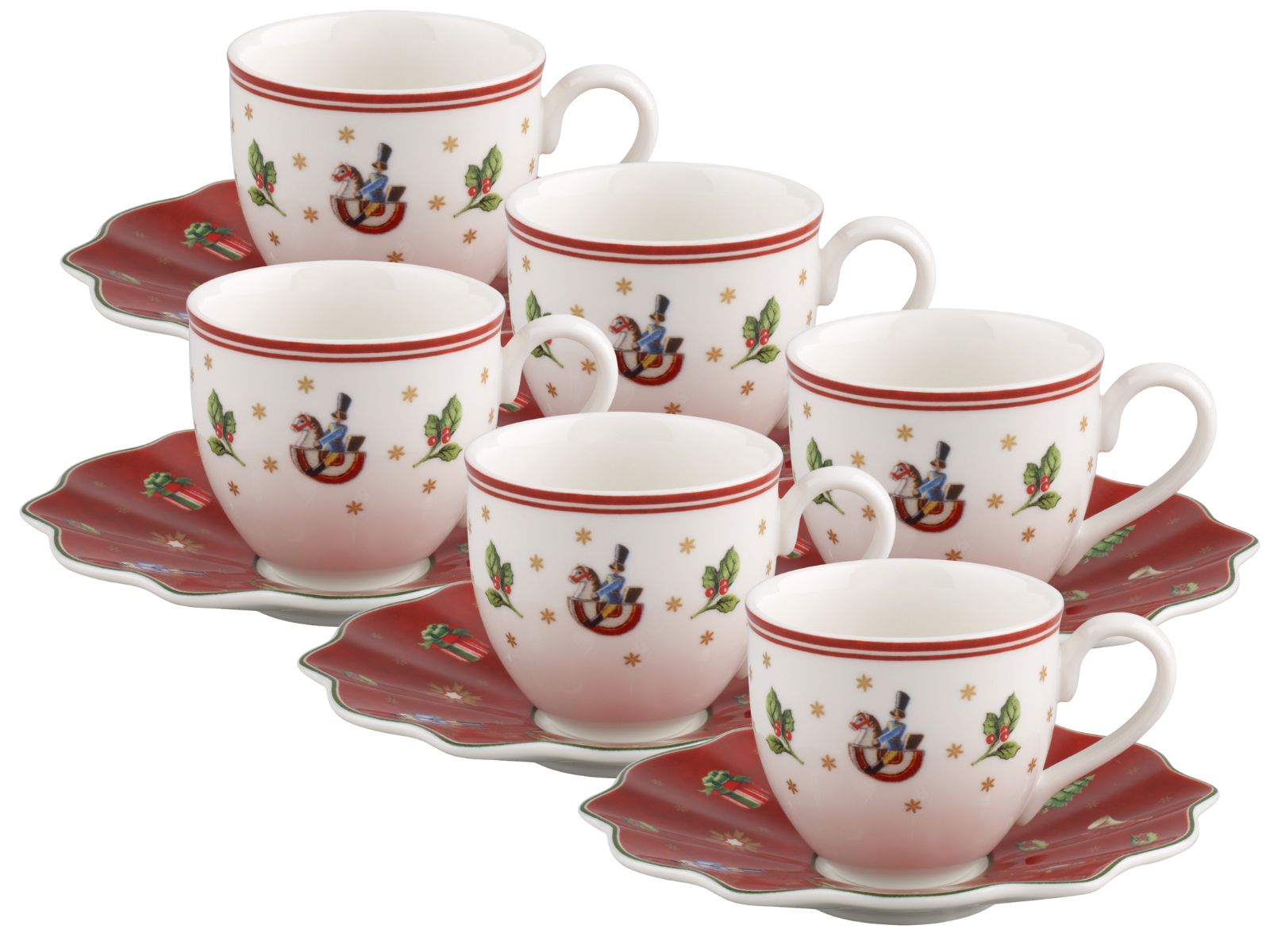 Villeroy & Boch Toy's Delight Mokka-/Espressotasse mit Untertasse 0,1l Set6 Freisteller