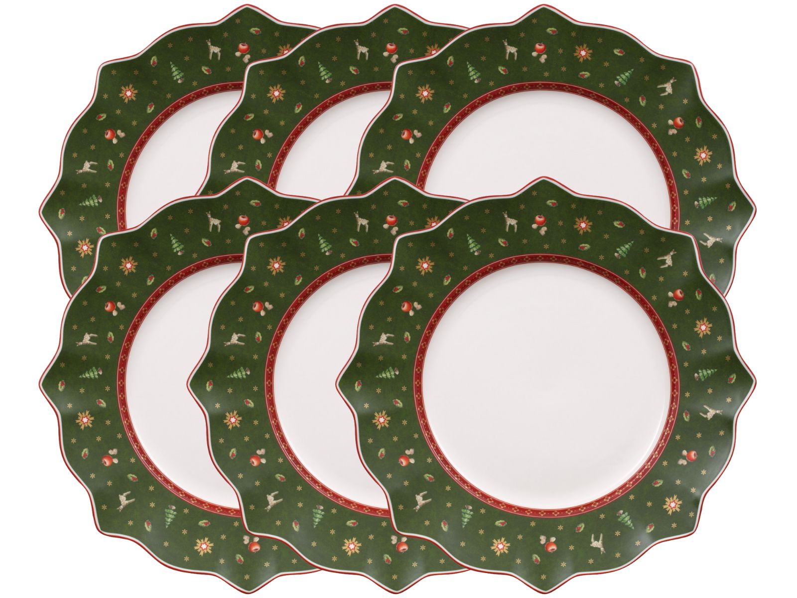 Villeroy & Boch Toy's Delight Speiseteller grün 29 cm Set6 Freisteller