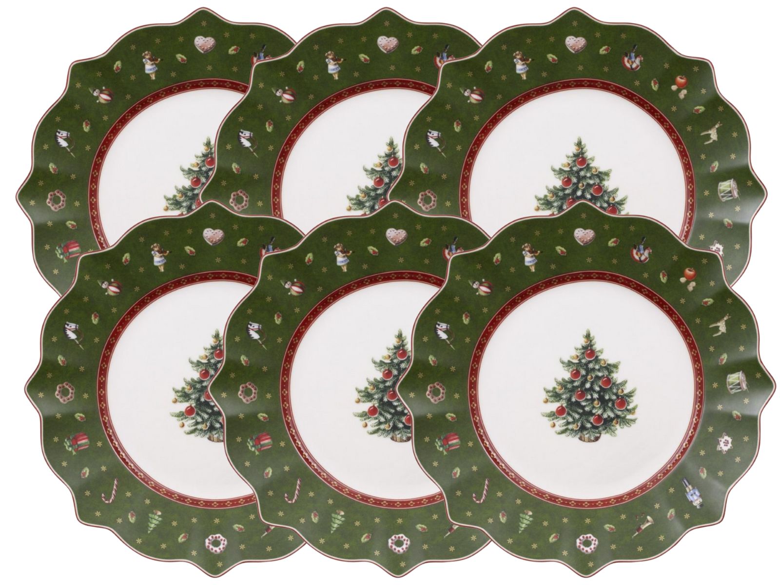 Villeroy & Boch Toy's Delight Frühstücksteller grün 24 cm Set6 Freisteller