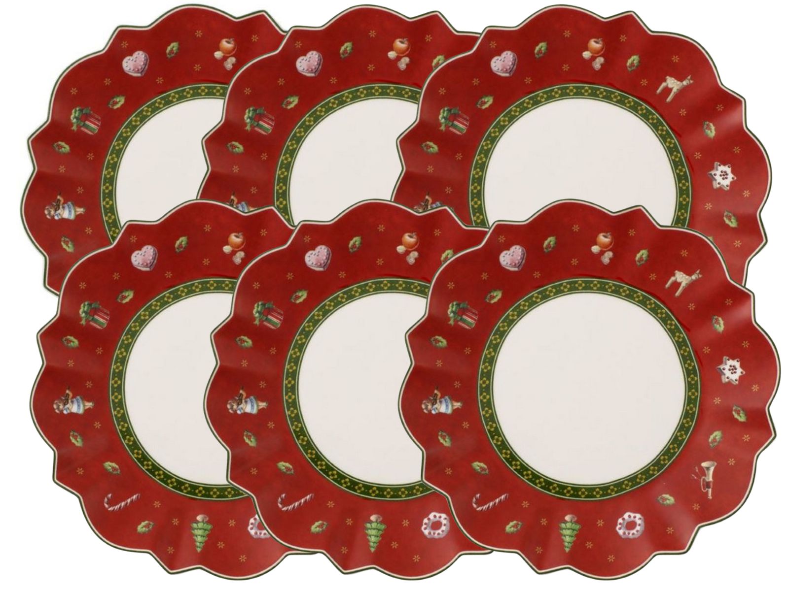 Villeroy & Boch Toy's Delight Brotteller rot 17 cm Set6