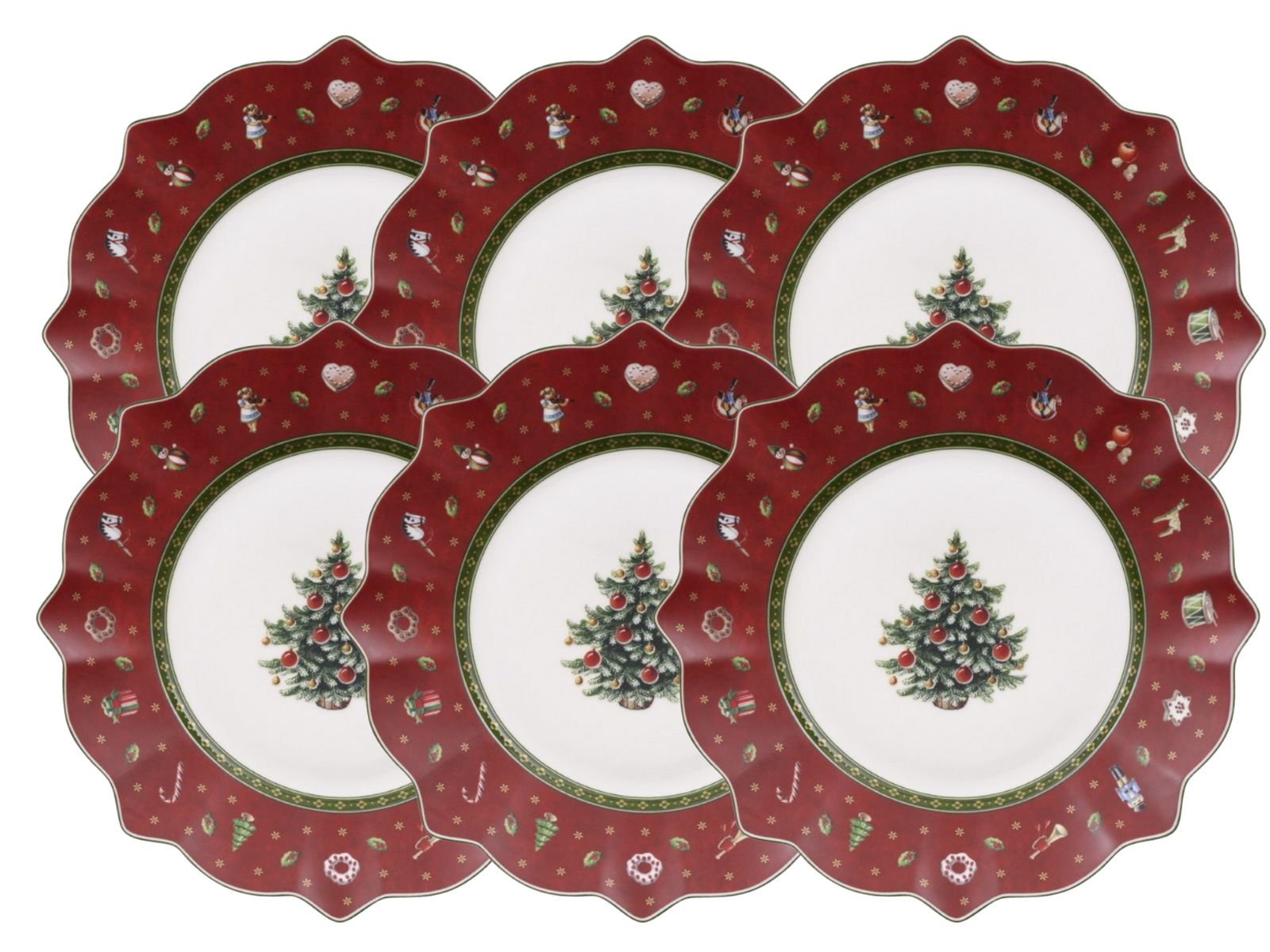 Villeroy & Boch Toy's Delight Frühstücksteller rot 24 cm Set6 Freisteller