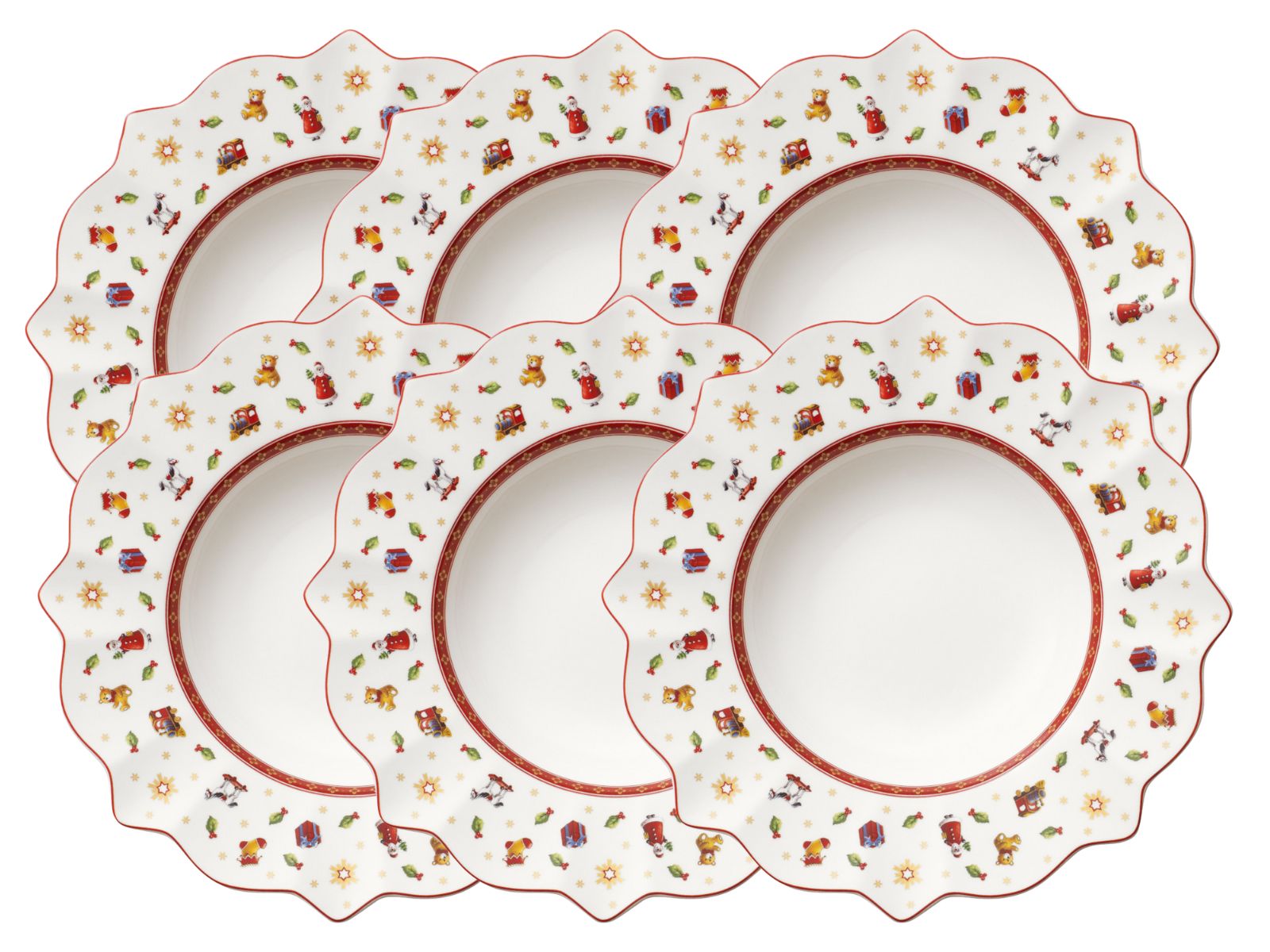 Villeroy & Boch Toy's Delight Suppenteller weiss 26 cm Set6 Freisteller