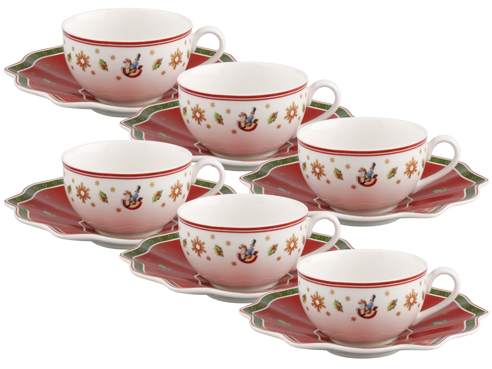 Villeroy & Boch Toy's Delight Kaffee-/Teetasse mit Untertasse Set6 Freisteller