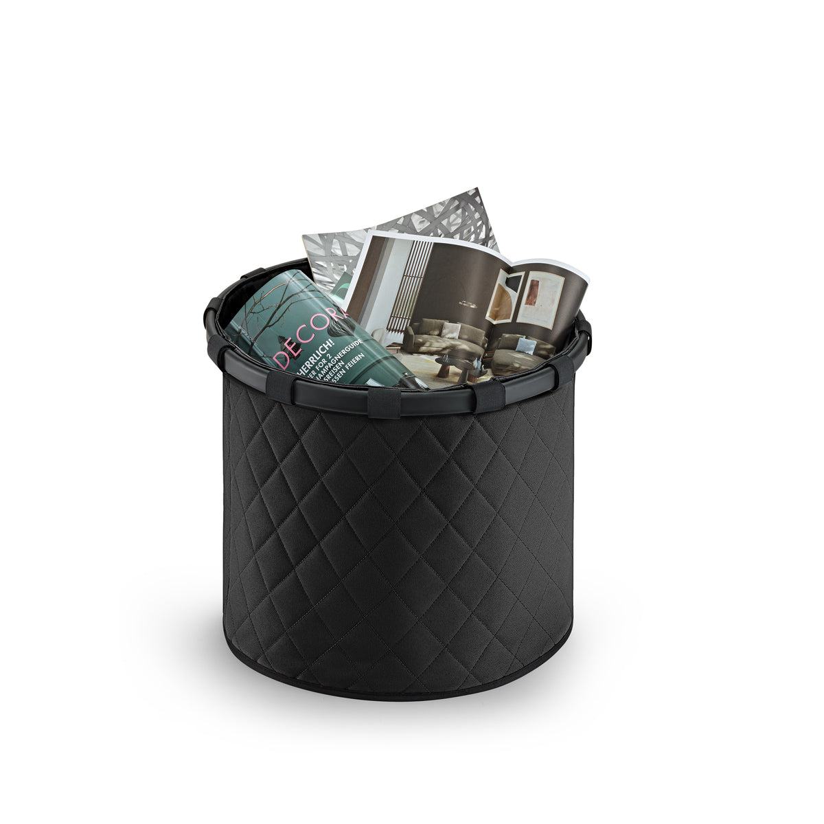 reisenthel homebasket M frame rhombus black Freisteller 5