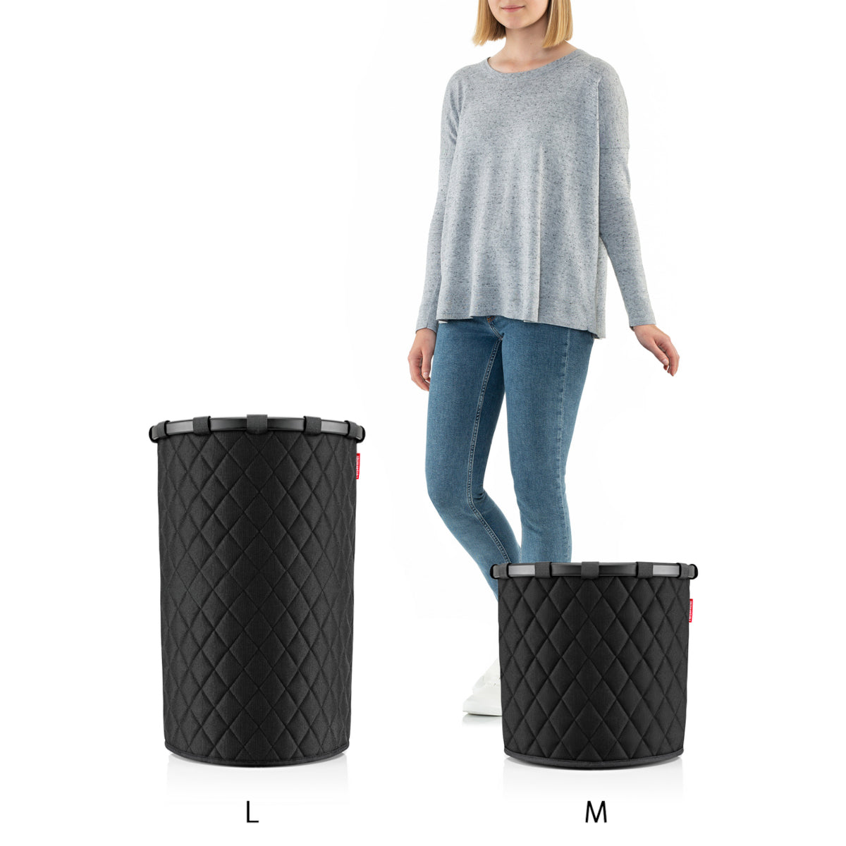 reisenthel homebasket cover rhombus black Lifestyle 2