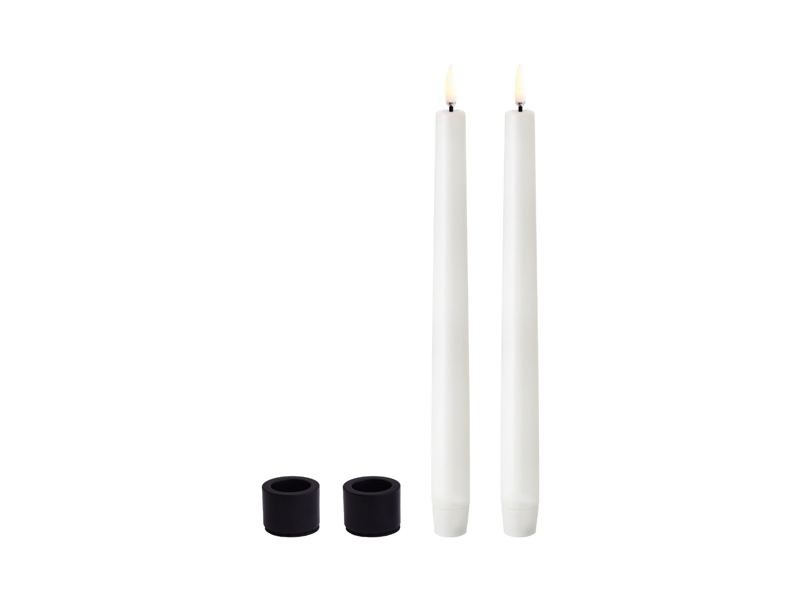 UYUNI LIGHTING Kerzenhalter schwarz 2erSet 2,3cm - Produktbild 2