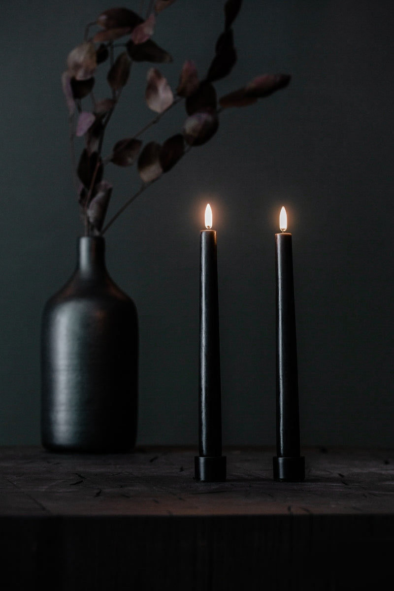 UYUNI LIGHTING Kerzenhalter schwarz 2erSet 2,3cm - Produktbild 5