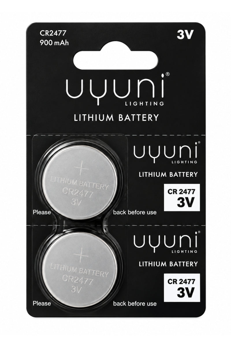 UYUNI LIGHTING Batterien CR2477 3V 1000mAh 2er Set (1Pack) - Produktbild 1