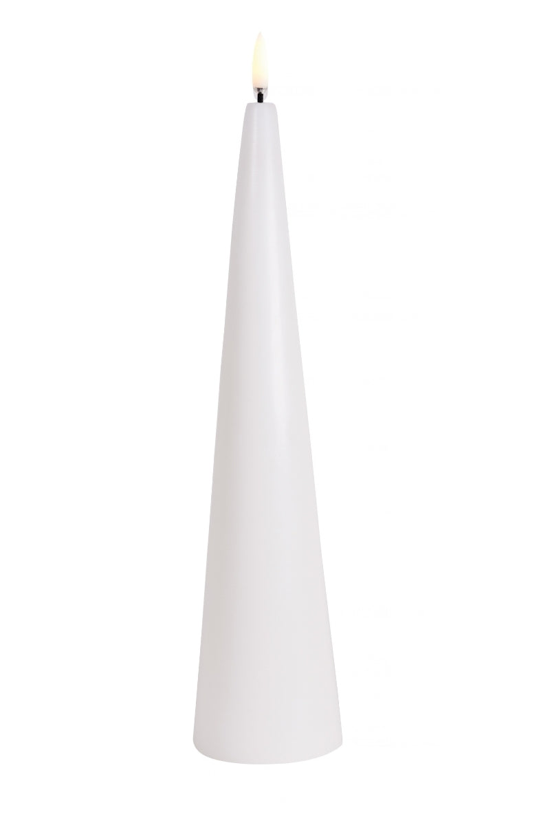 UYUNI LIGHTNING LED-Kerze Smooth nordic white 30cm - Produktbild 1