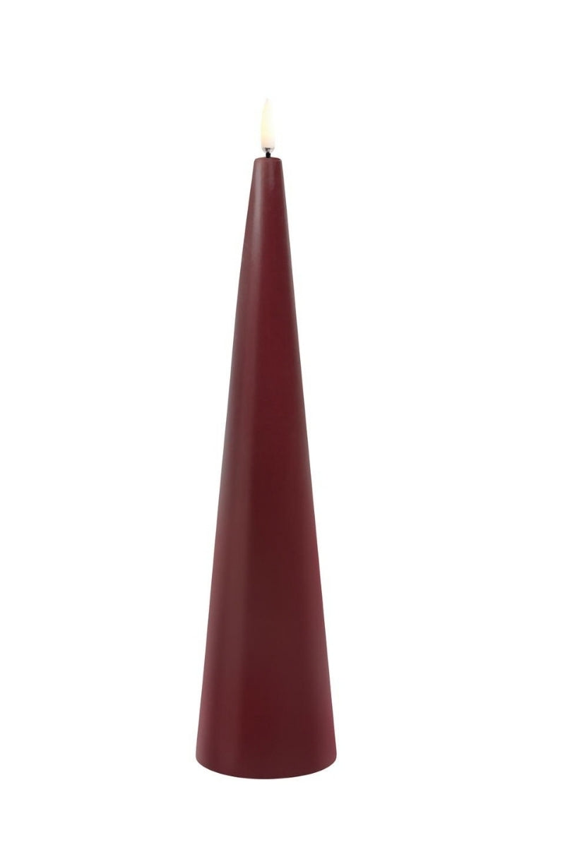UYUNI LIGHTNING LED-Kerze Smooth wine red 30cm - Produktbild 1
