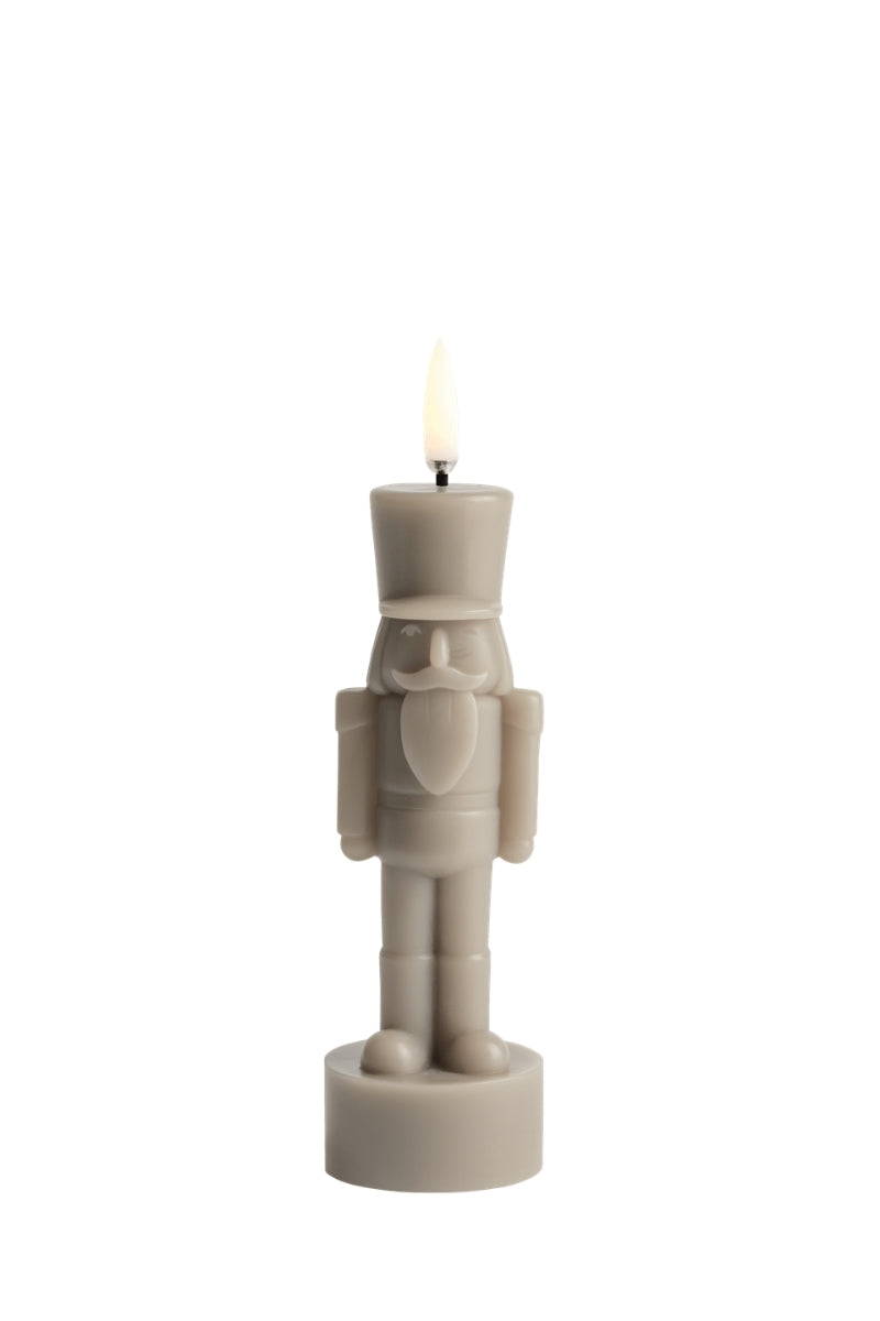 UYUNI LIGHTNING LED-Kerze Nussknacker Smooth sandstone 16,5cm - Produktbild 1