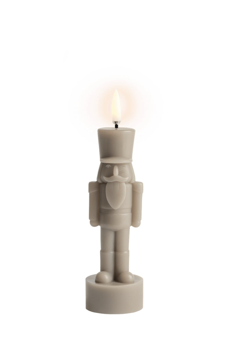 UYUNI LIGHTNING LED-Kerze Nussknacker Smooth sandstone 16,5cm - Produktbild 2