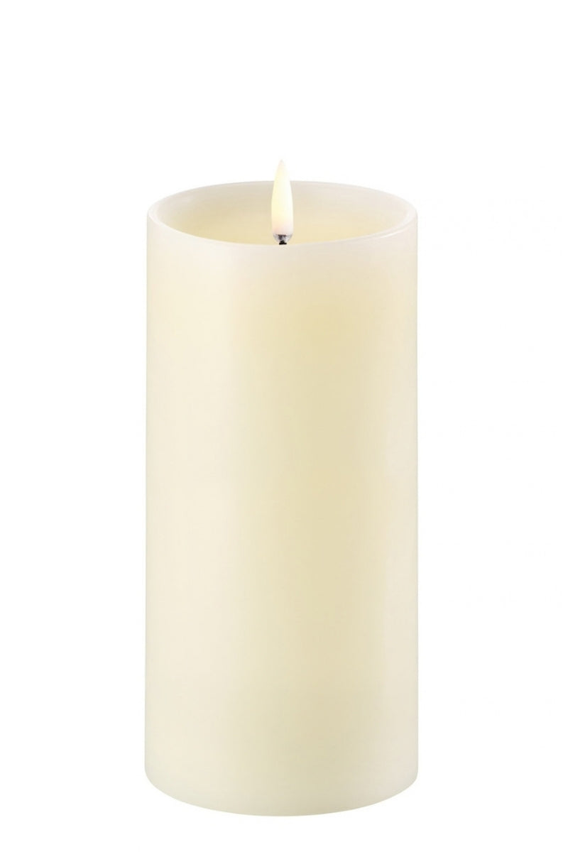 UYUNI LIGHTNING Pillar LED-Kerze Smooth ivory 15cm - Produktbild 1