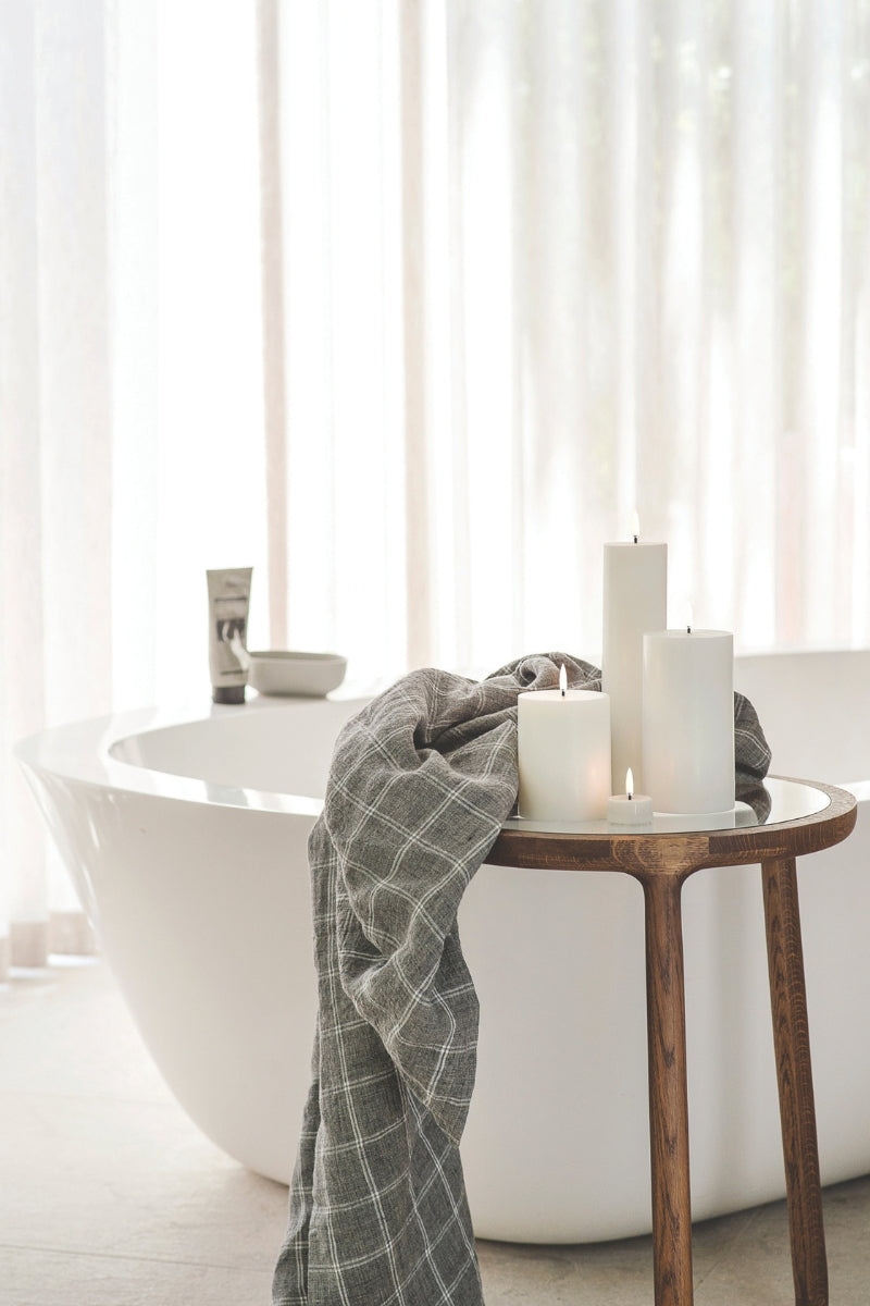 UYUNI LIGHTING Pillar LED-Kerze Smooth nordic white 10cm - Produktbild 5
