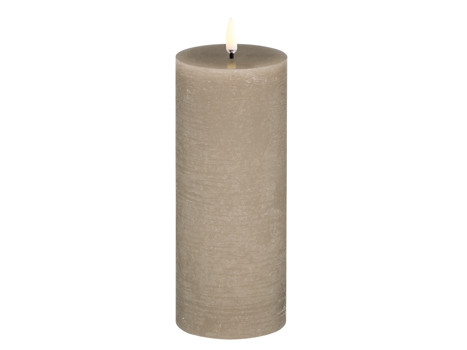 UYUNI LIGHTING Pillar LED-Kerze Rustic sandstone 20cm