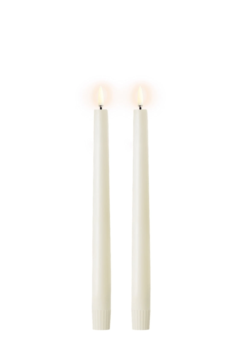 UYUNI LIGHTNING LED-Stabkerze Smooth ivory 2er Set 25cm - Produktbild 2