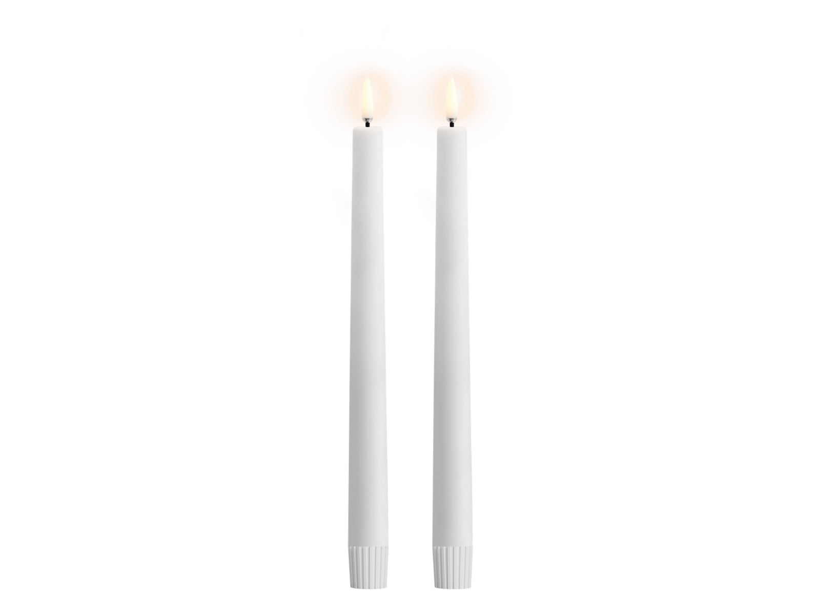 UYUNI LIGHTING LED-Stabkerze Smooth nordic white 2erSet 25cm - Produktbild 2