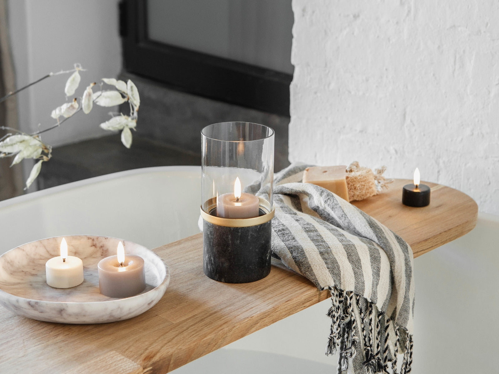 UYUNI LIGHTING LED-Teelicht 400 Plain sandstone 3,9x2,1cm - Produktbild 2