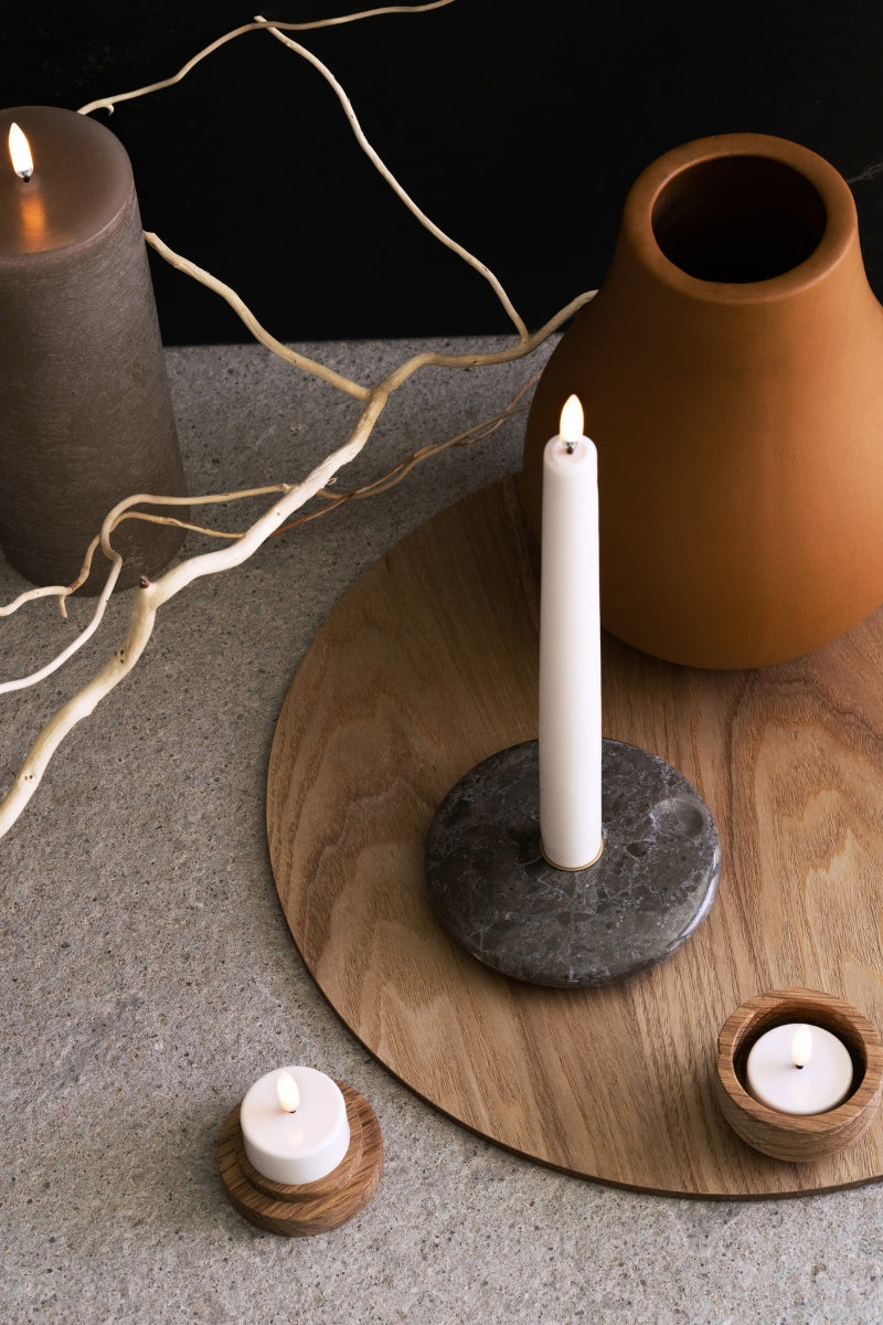 UYUNI LIGHTING LED-Teelicht 400 Plain sandstone 3,9x2,1cm - Produktbild 3