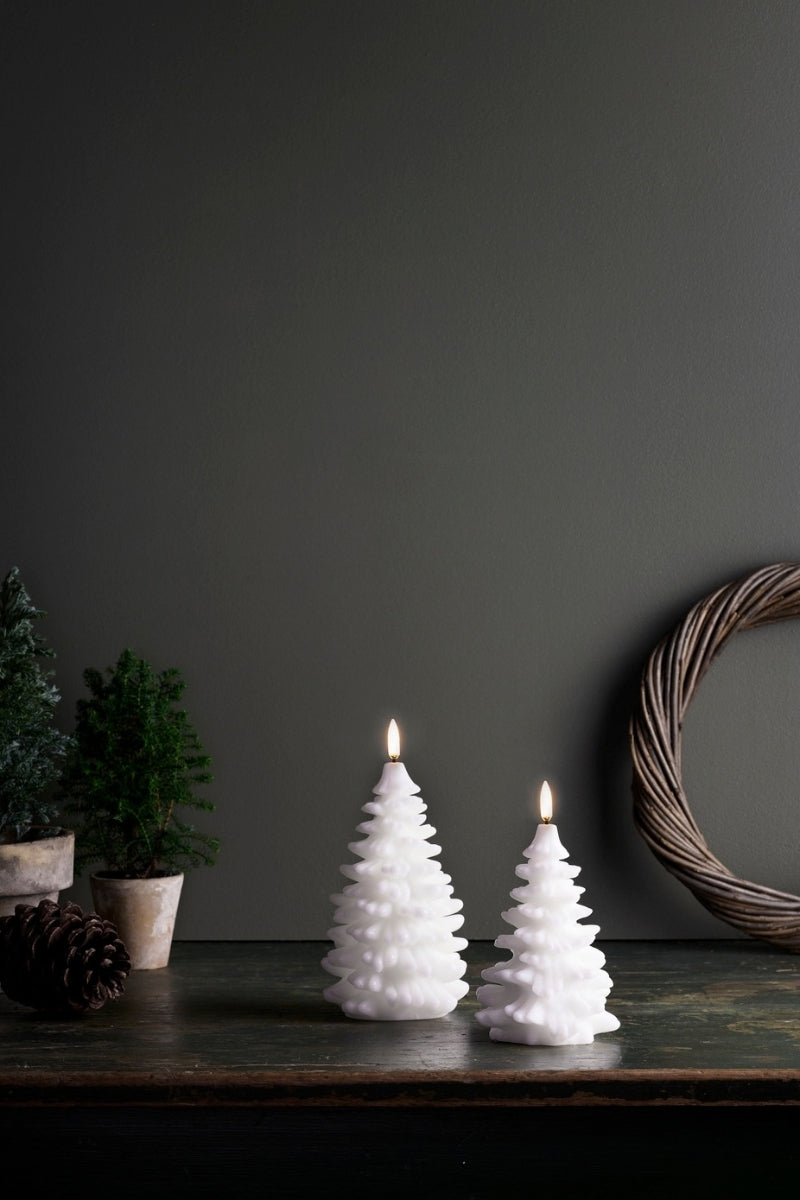 UYUNI LIGHTNING LED-Kerze Christmas tree Smooth nordic white 12cm - Produktbild 2
