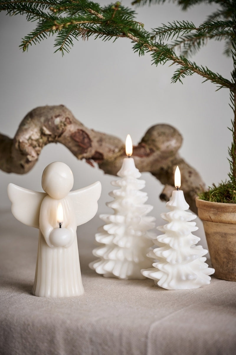 UYUNI LIGHTNING LED-Kerze Christmas tree Smooth nordic white 12cm - Produktbild 5